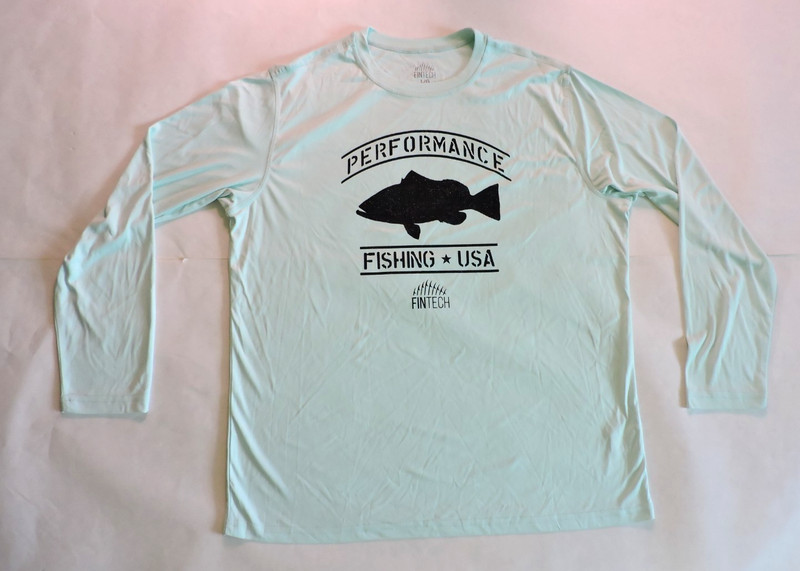 Fintech Long Sleeve Pullover Fishing Shirt Large Light Green