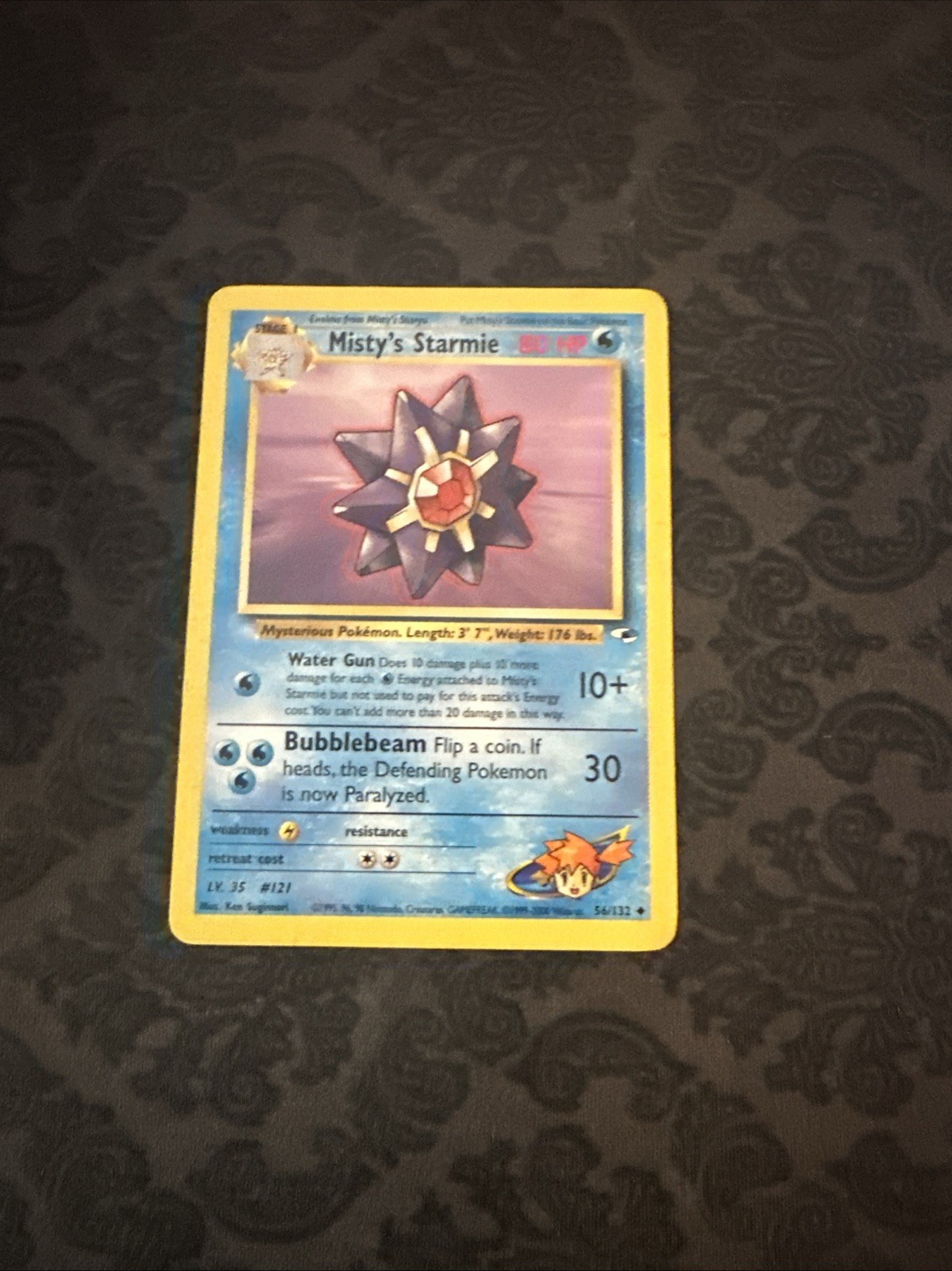 Misty's Starmie Gym Heroes 56/132 Regular Uncommon Pokemon TCG - Vintage 