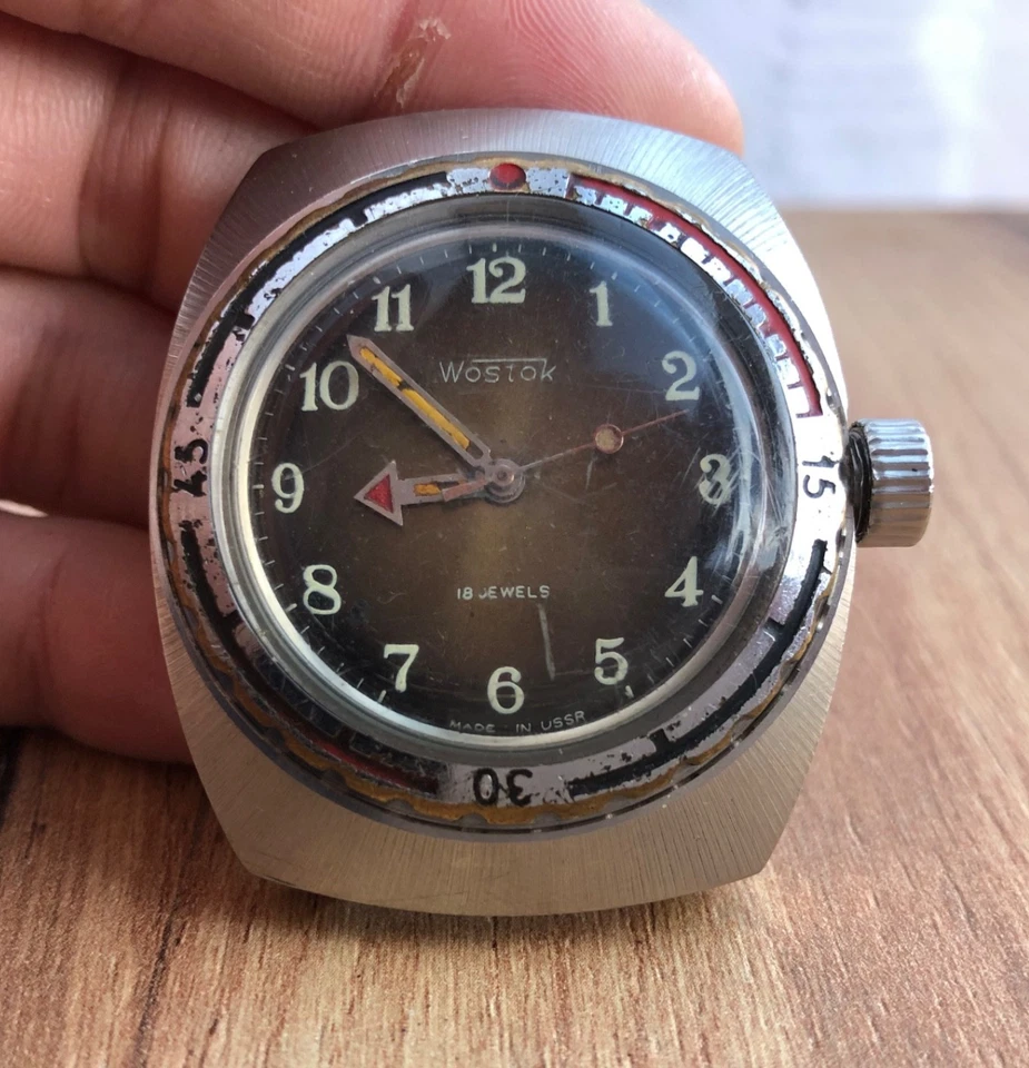 Reloj Pulsera Vostok Anfibio Wostok URSS SSS SU Rusia Soviética De Colección Raro Foto 2 de 4