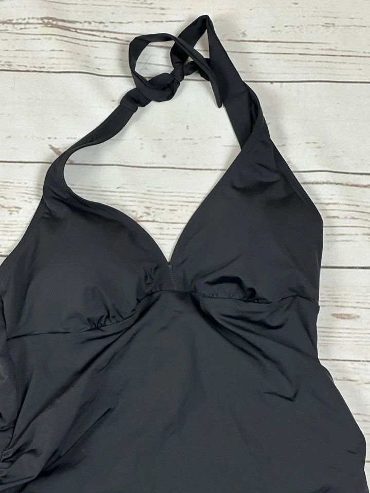 F&F Swimsuit Size UK 10 Black One Piece Swimming Costume - Image 3 of 4