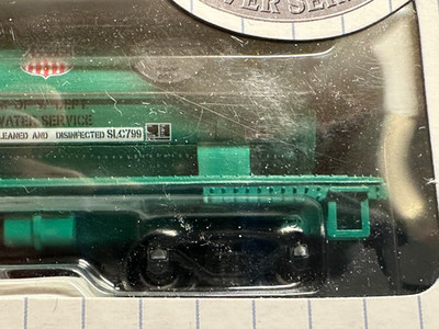 BACHMANN HO SC SILVER SERIES TRACK CLEANING TANK CAR UP POTABLE WATER RD#909571