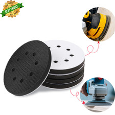 5 Pack 5 Inch Foam Sanding Interface Pad 8 Hole Hook Loop for Orbital Sander