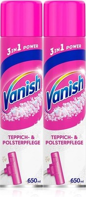Vanish Teppich- & Polsterpflege 650ml Schaum zum Absaugen (2er Pack)