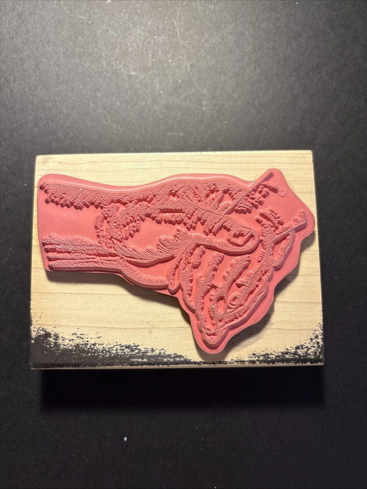 Stampabilities 2006 manos sostenidas #OR1028 madera goma sello grande usado en excelente estado Foto 2 de 4