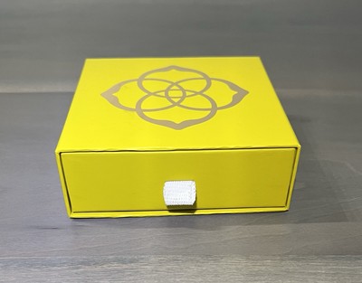 Kendra Scott Empty Jewelry Gift Box Slide Out Packaging Yellow | eBay