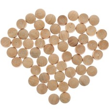 50Pcs Small Wooden Plugs Durable Hole Caps for Cabinet Furniture Decorative Use