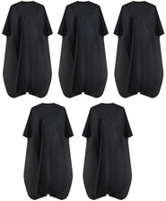 Hair Salon Cape Waterproof Professional Barber Nylon Metal Snap 5 Pack