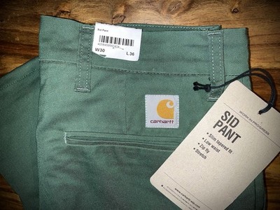Carhartt Chinohose WIP Sid Pant W30/L34 (NEU mit Etikett) Grün/Khaki