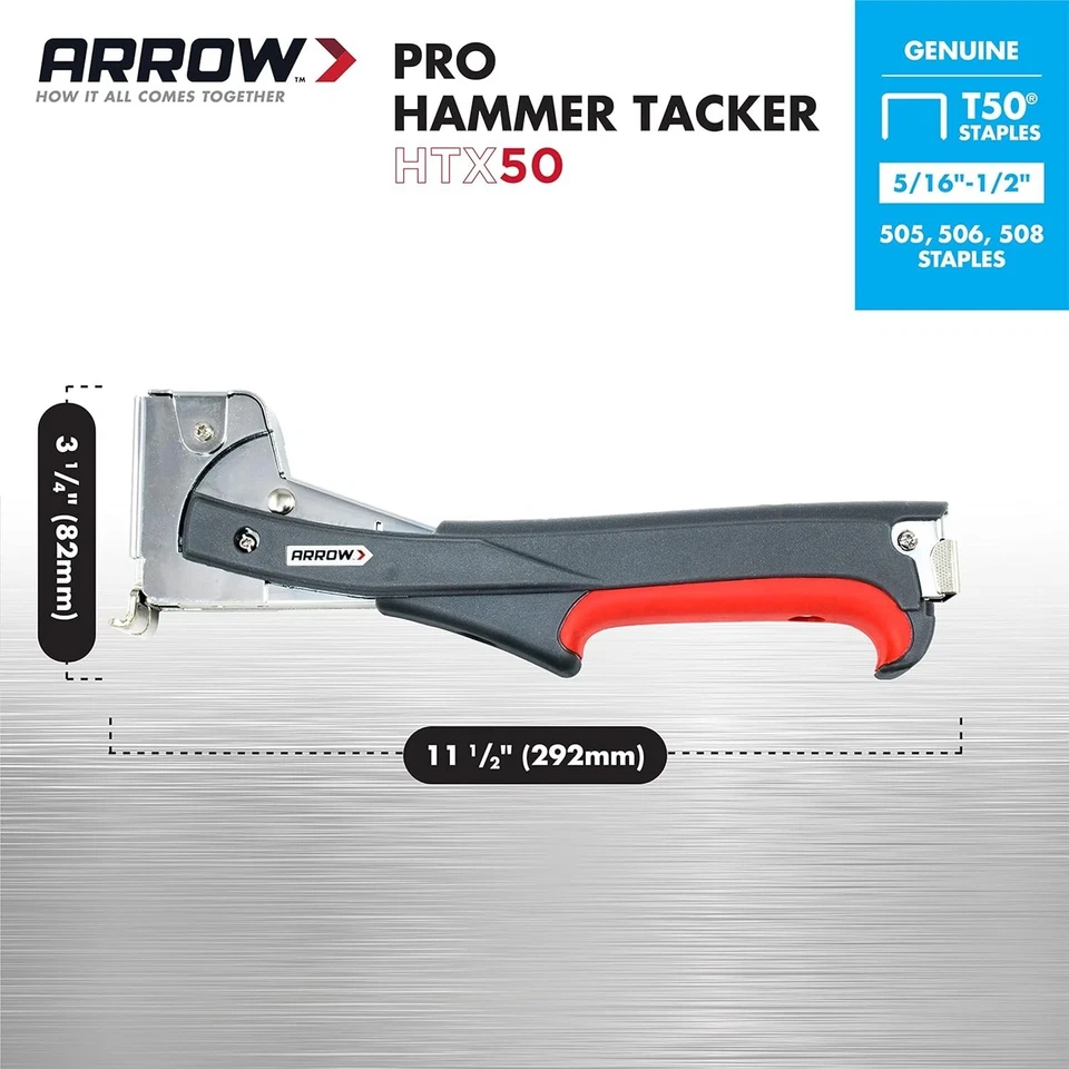 Arrow HT50 Schwerlast Hammertacker für Dachdämmung Teppichunterlage - Bild 3 von 4