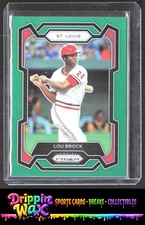 🔥Lou Brock 2024 Panini Prizm Green Prizms #280 SKU3-3🔥