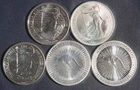 FIVE (5)  1 OZ .999/.9999 SILVER  COINS LOT 270841