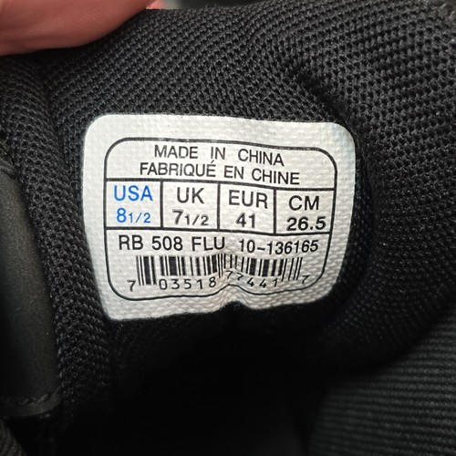 Neu ohne Karton (2008) seltene Reebok G Unit Hiker Mid schwarze Lederschuhe Herrengröße 8,5 - Bild 8 von 12