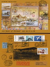 Maxi FFC INDIA-USA-FRANCE "100 years of AIRMAIL Pequet - Airbus A380" 2011
