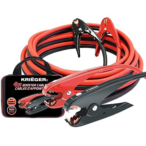 KRIEGER Battery Jump Leads, 4 Meters, 35mm², 800Amp Heavy Duty Booster