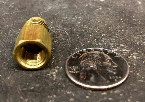 1/4" Flare x 1/8" FIP Adapter Brass Fitting 100 pcs - Picture 3 of 4