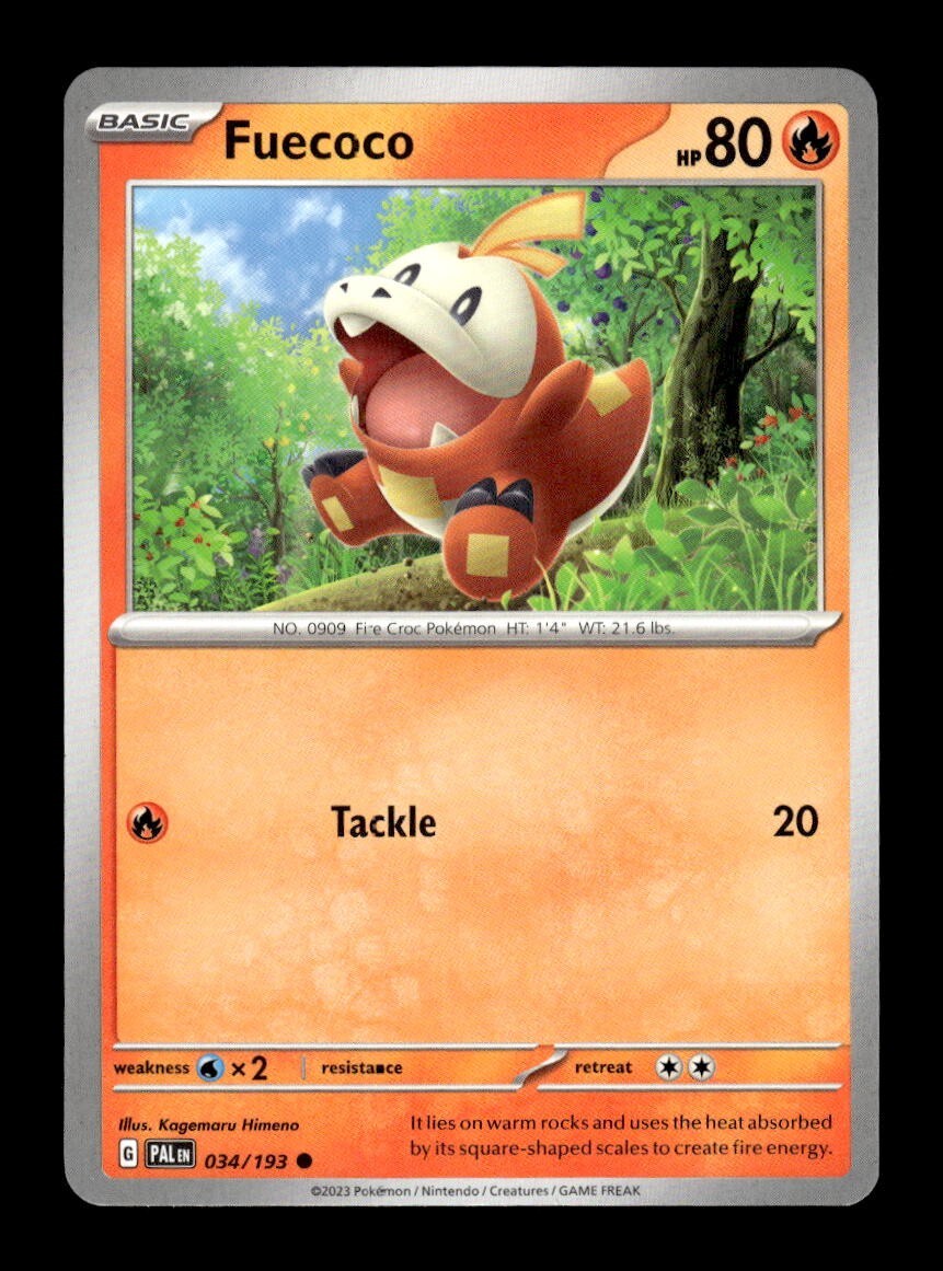 Pokemon Paldea Evolved Fuecoco 034/193