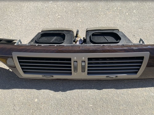 02-08 BMW 750i Front Dash AC Air Vent OEM Trim Panel Complete - Picture 6 of 12