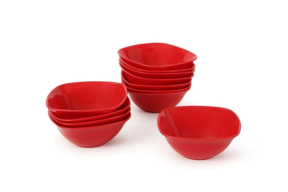 Plastic Dinner Set - 32 Pcs, Cherry Red - Image 3 of 3
