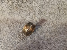 1989 Kennedy Half Dollars size 12  coin ring handmade mixed metals  B 