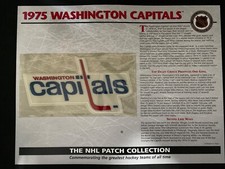The NHL Patch Collection 1975 Washington Capitals