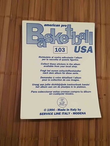 SL Italy NBA Basketball USA 1994 1995 94 95 PICK ANY STICKER - Picture 167 of 309