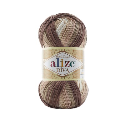 (29,90  /kg) Neu 100g Microfaser - Alize Diva Batik - glänzend und weich ! NEU