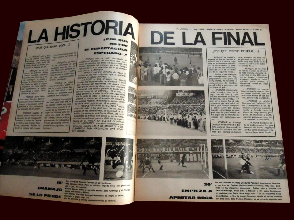 BOCA 青少年冠军 1970 年足球 El Grafico # 2673 杂志阿根廷带海报 — 第 2/3 张图片