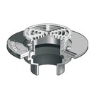 Mifab F1102-5-1 2 inch No Hub Floor Drain with 5 inch Nickel Bronze Strainer
