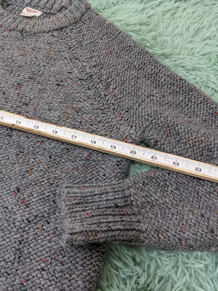Suéter de punto para mujer MOSSIMO XS (0-2) otoño invierno gris liso manga larga Foto 4 de 4