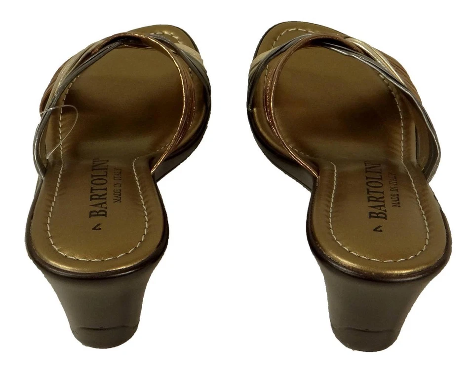 Nuevas Sandalias Para Mujer Bartolini Medianas Sin Cordones Dos Tonos con Tiras Zapatos Informales Donna-1 Foto 4 de 4