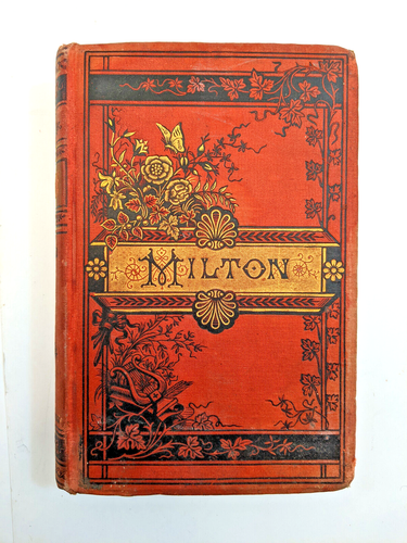 The Poetical Works John Milton Illustrated Excelsior Edition 1880s Antique Book
