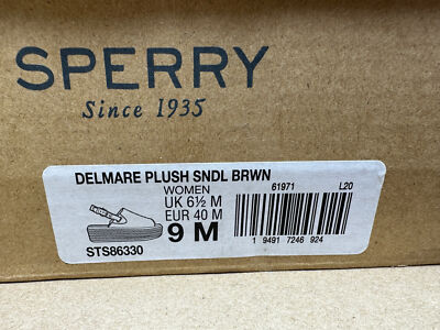 NIB Sperry Delmare Plushwave Flatform Sandal Womens Shoe Size 9 US