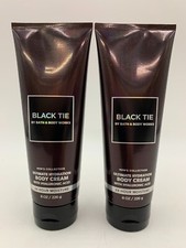 Bath  Body Works Men's Black Tie Ultimate Hydration Cream S/2 8 Oz 9300A