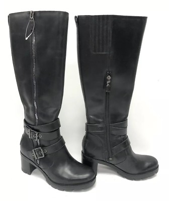 UGG Australia LANA Black Women Knee High LEATHER WATER RESISTANT
