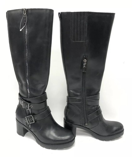 BOTAS UGG Australia LANA Negra Mujer Rodilla Alta CUERO RESISTENTE AL AGUA 1012904 ~ - Imagen 2 de 12