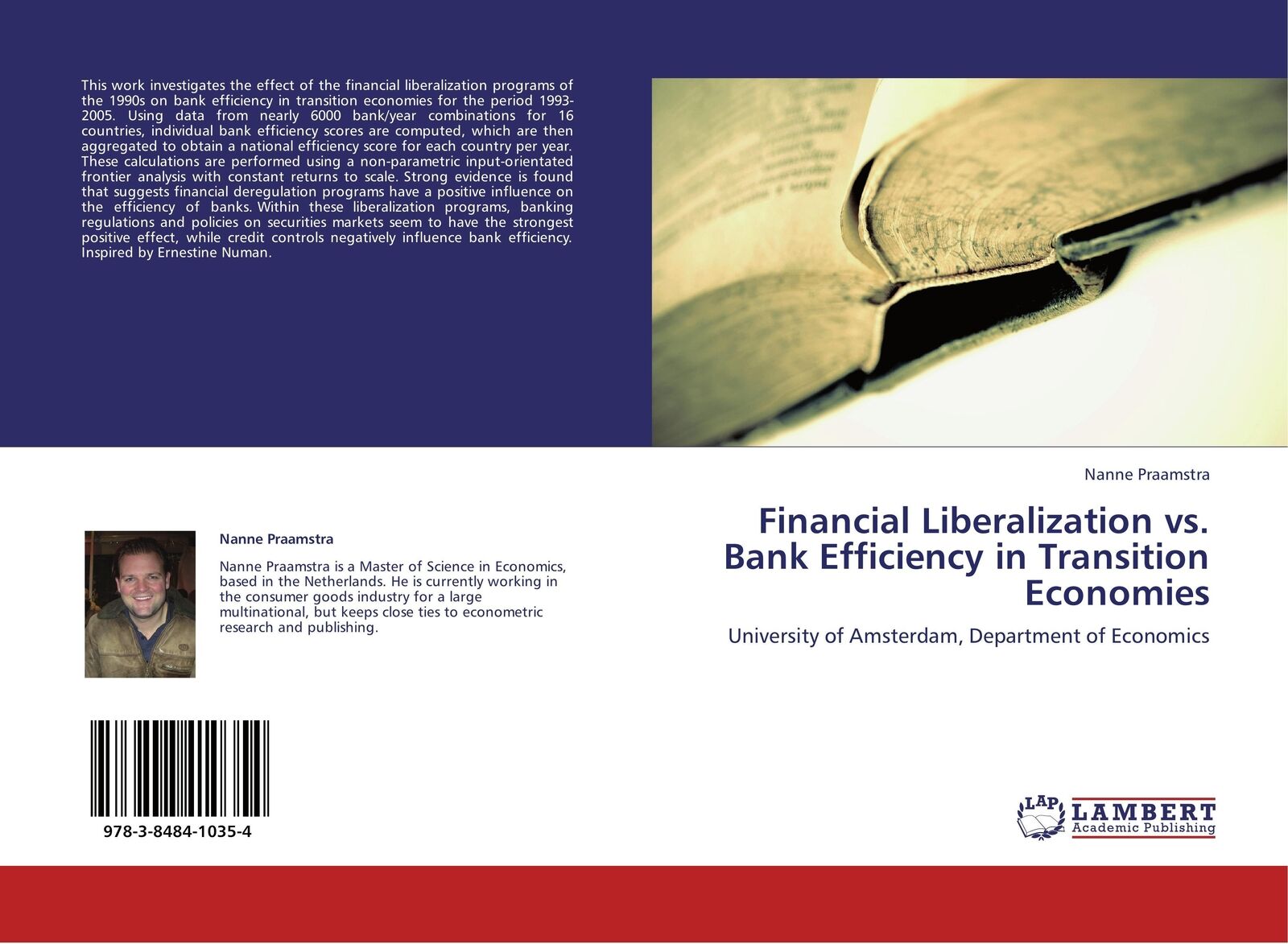 Thumbnail - Nanne Praamstra | Financial Liberalization Vs. Bank Efficiency In
