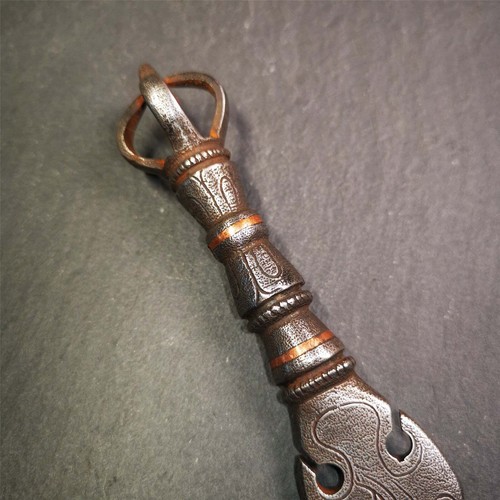 Gandhanra Vintage Tibetan Ritual Implement,Dorje Phurba Kila Dagger Altar Tool - Picture 12 of 15