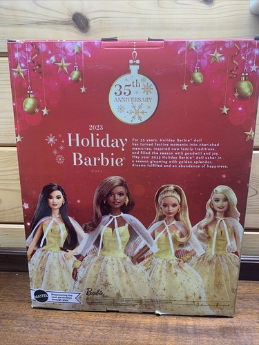 2023 HOLIDAY BARBIE African American 35th Anniversary! NEU IM KARTON VERSIEGELT - Bild 2 von 4