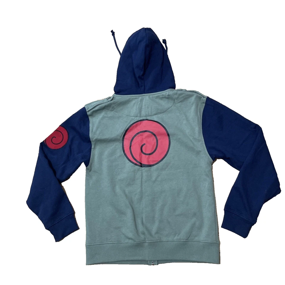 Ripple Junction Shonen Jump NARUTO Shippuden Hombres S Chaqueta con Cremallera Verde Anime Sudadera con Capucha Foto 2 de 4