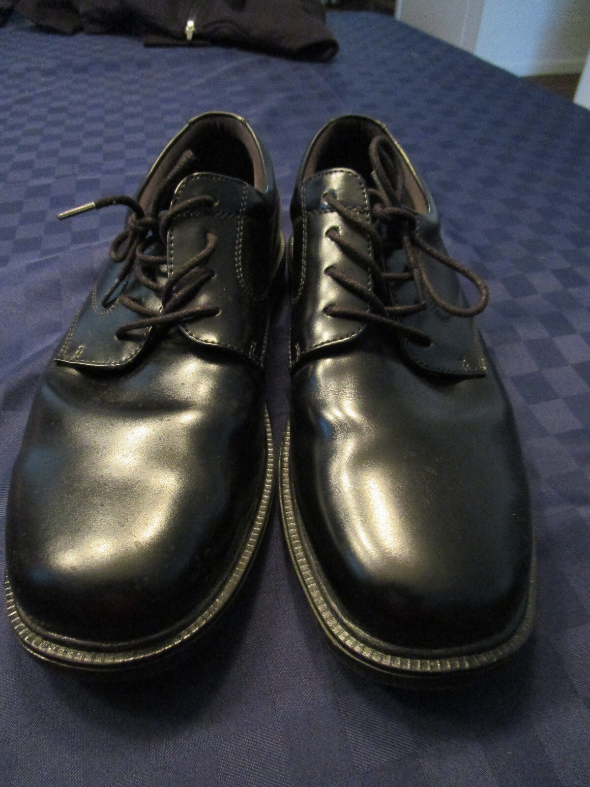 SAOLA INDOSSATO UNA VOLTA! NUNN BUSH SCARPE OXFORDS IN PELLE NERE DA UOMO 9 5W