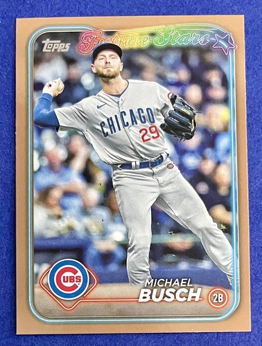 Michael Busch 2024 Topps Series 2 GOLD PARALLEL FUTURE STARS #471 /2024 CUBS