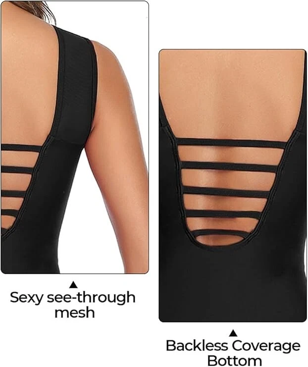 Damen Bademode Masche Schlankheits Badeanzug High Neck Bauchweg 6288ko - Bild 3 von 4