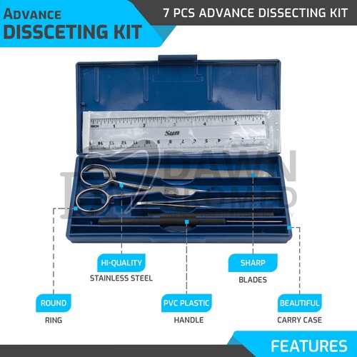 7 Pcs Minor Surgery Biology Medical Student Dissecting Instrument Kit DM-AB-1021 - Picture 2 of 12