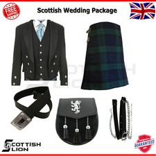 Abito da sposa scozzese tradizionale da uomo Completo da kilt delle Highland 