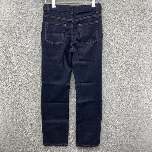 Lands End Blue Jeans Youth Boys Sz 14 Dark Wash Cotton Denim Classic Fit EUC - Picture 7 of 7