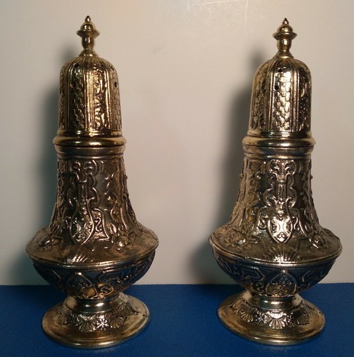 Silverplate United China & Glass Co. Salt & Pepper Shakers