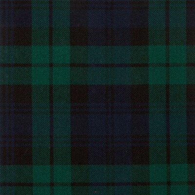 New Scottish Highland Havy Black Watch Modern Tartan 8 Yards 16Oz Acrylic Wool 