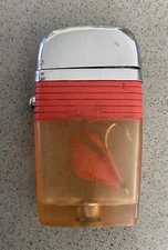 Canada Fishing Lure Red Clear Vintage Antique Lighter