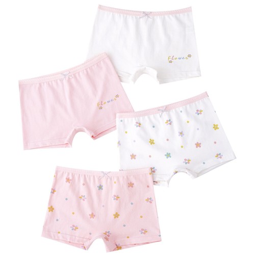 Kids Girls Boyshorts Playgrounds 4Pcs/Set Sports Panties Toddler Underwear Bow - Picture 3 of 60