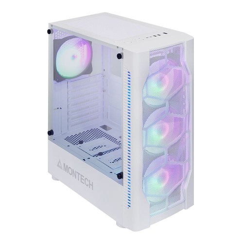 MONTECH X1 TEMPERED GLASS ATX MID TOWER COMPUTER CASE WHITE BRAND NEW - Photo 2/5